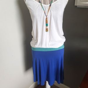 COPY - Venice beach cotton colorblock dress maternity